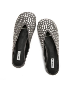 Pippa Grey Studded Suede