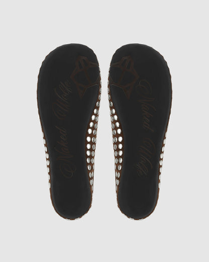 Pippa Brown Studded Suede