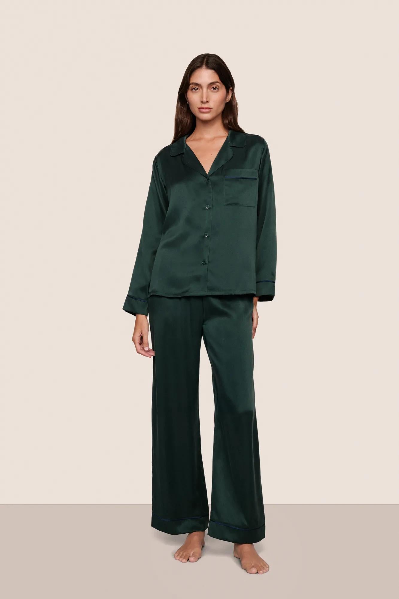 Inez Washable Silk Long PJ Set