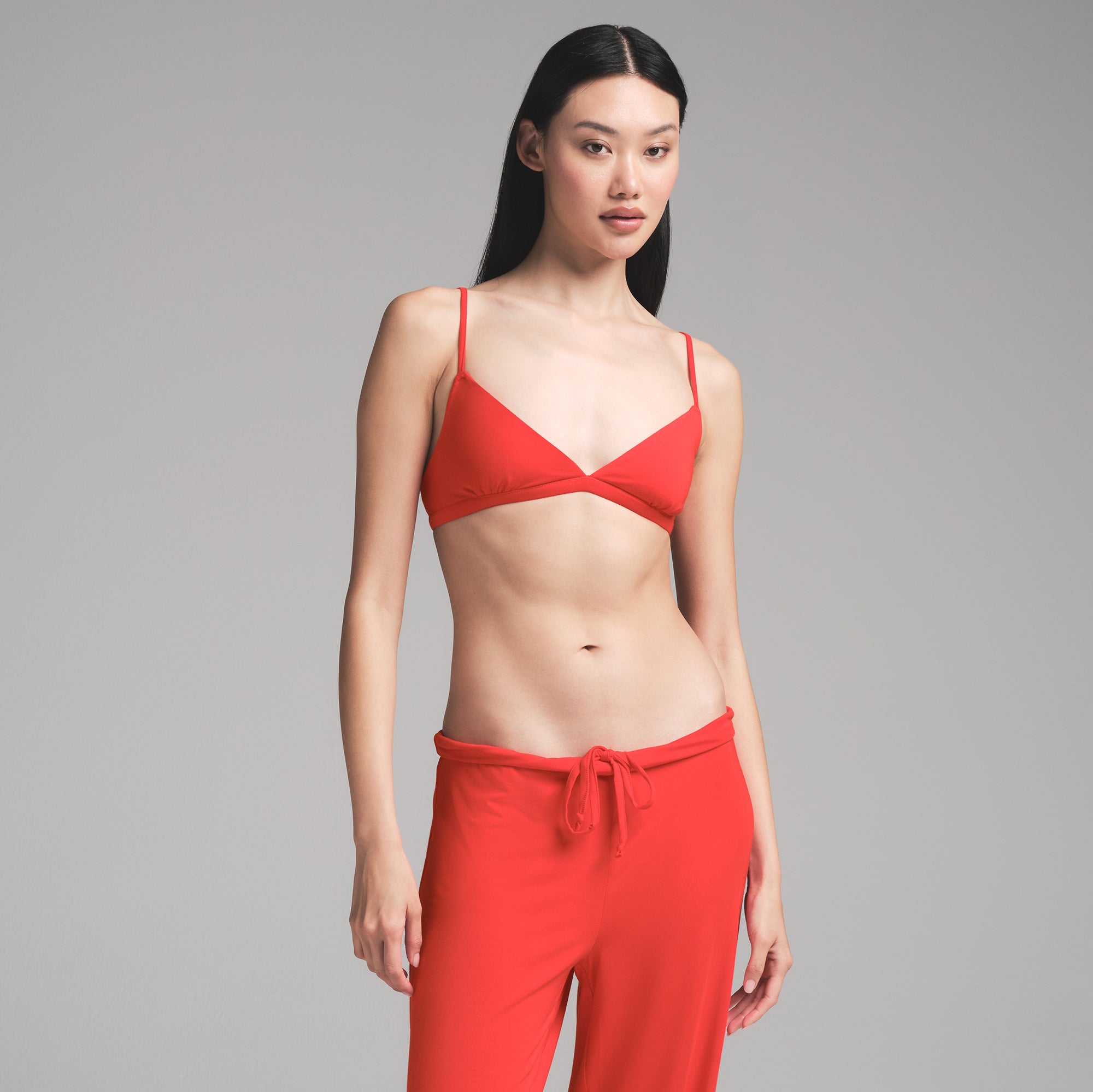 SKIMS SLEEP TRIANGLE BRALETTE | RUBY