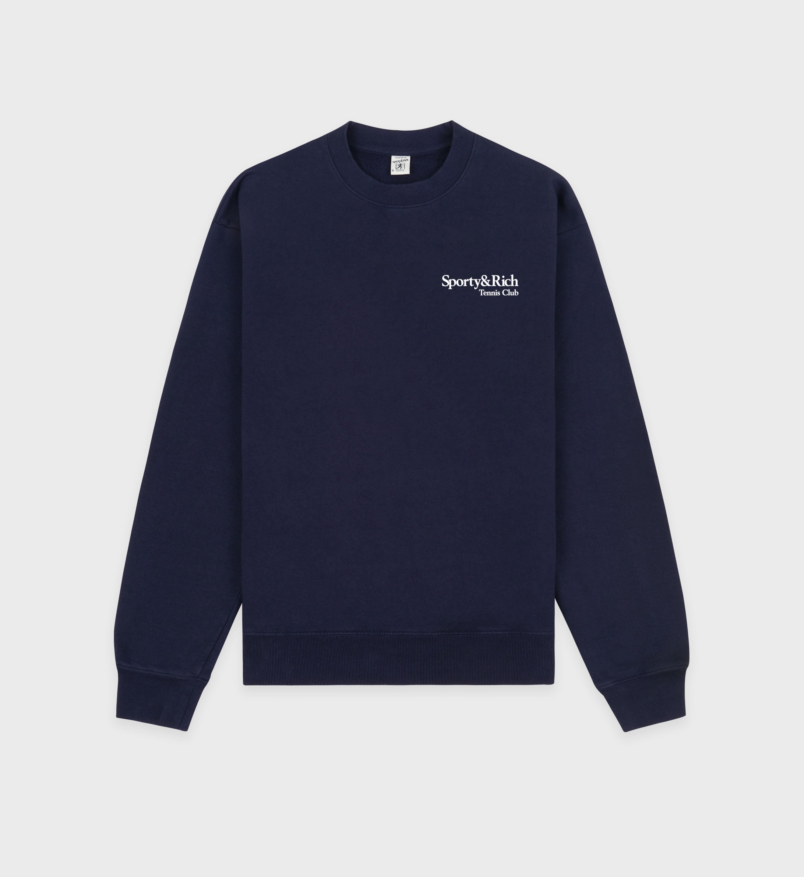 Play Tennis Crewneck - Navy/White