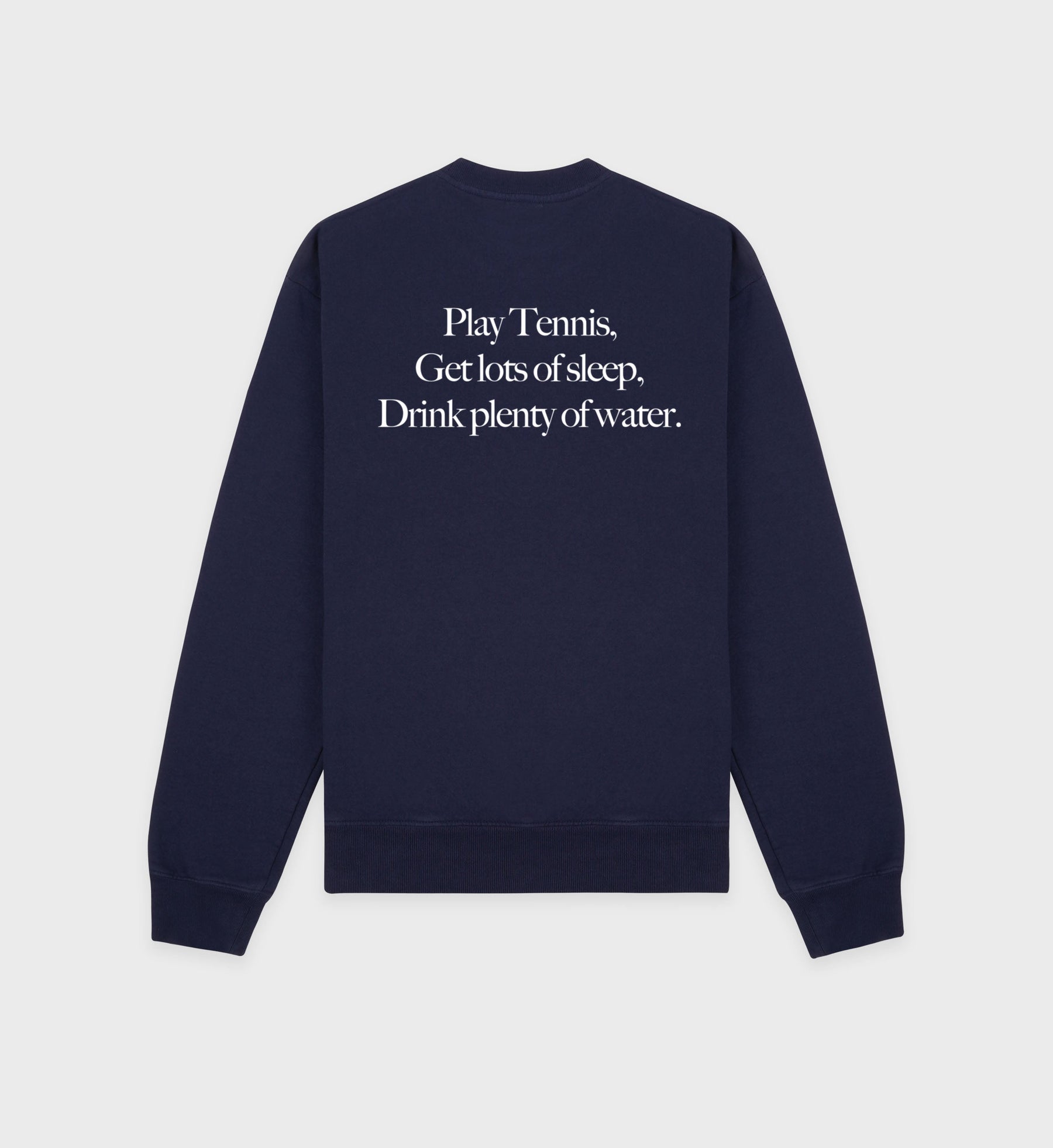Play Tennis Crewneck - Navy/White