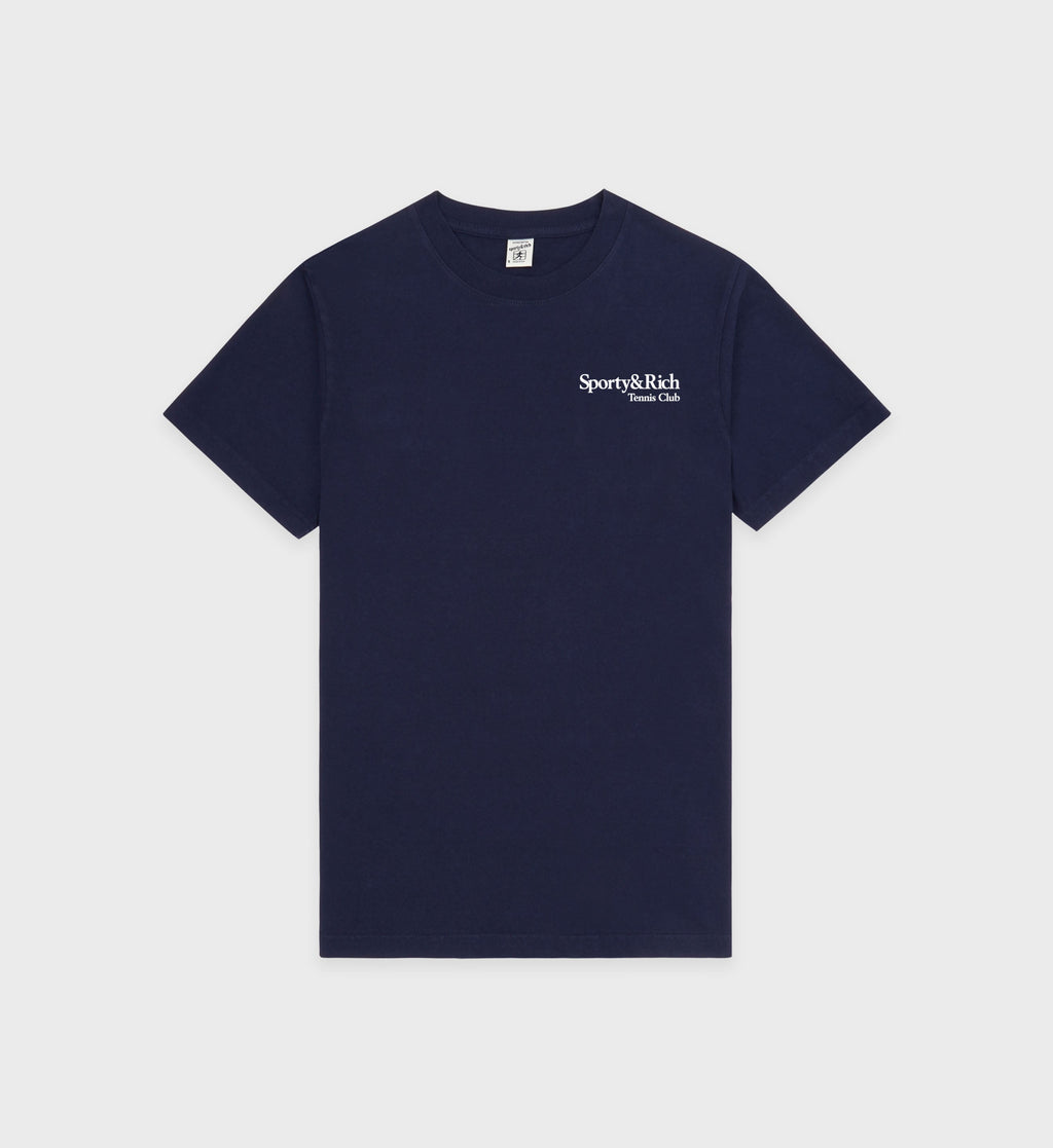 Play Tennis T-Shirt - Navy/White