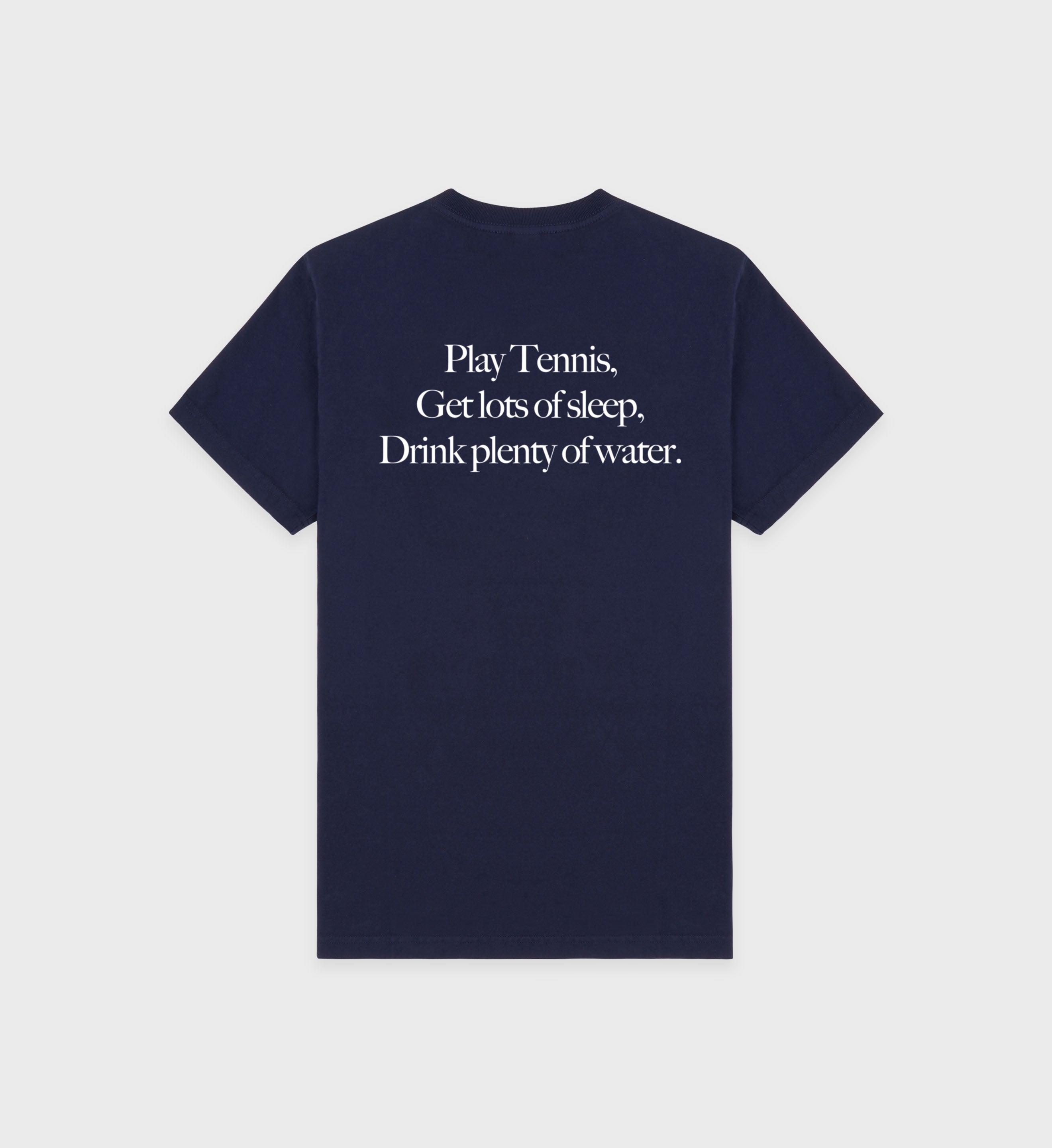 Play Tennis T-Shirt - Navy/White