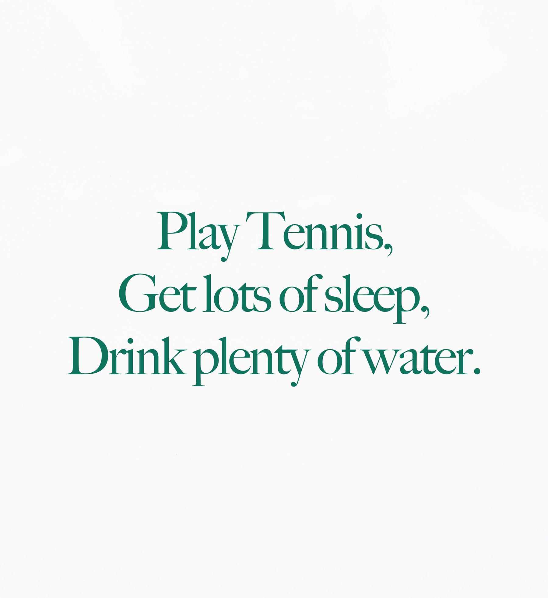 Play Tennis T-Shirt - White