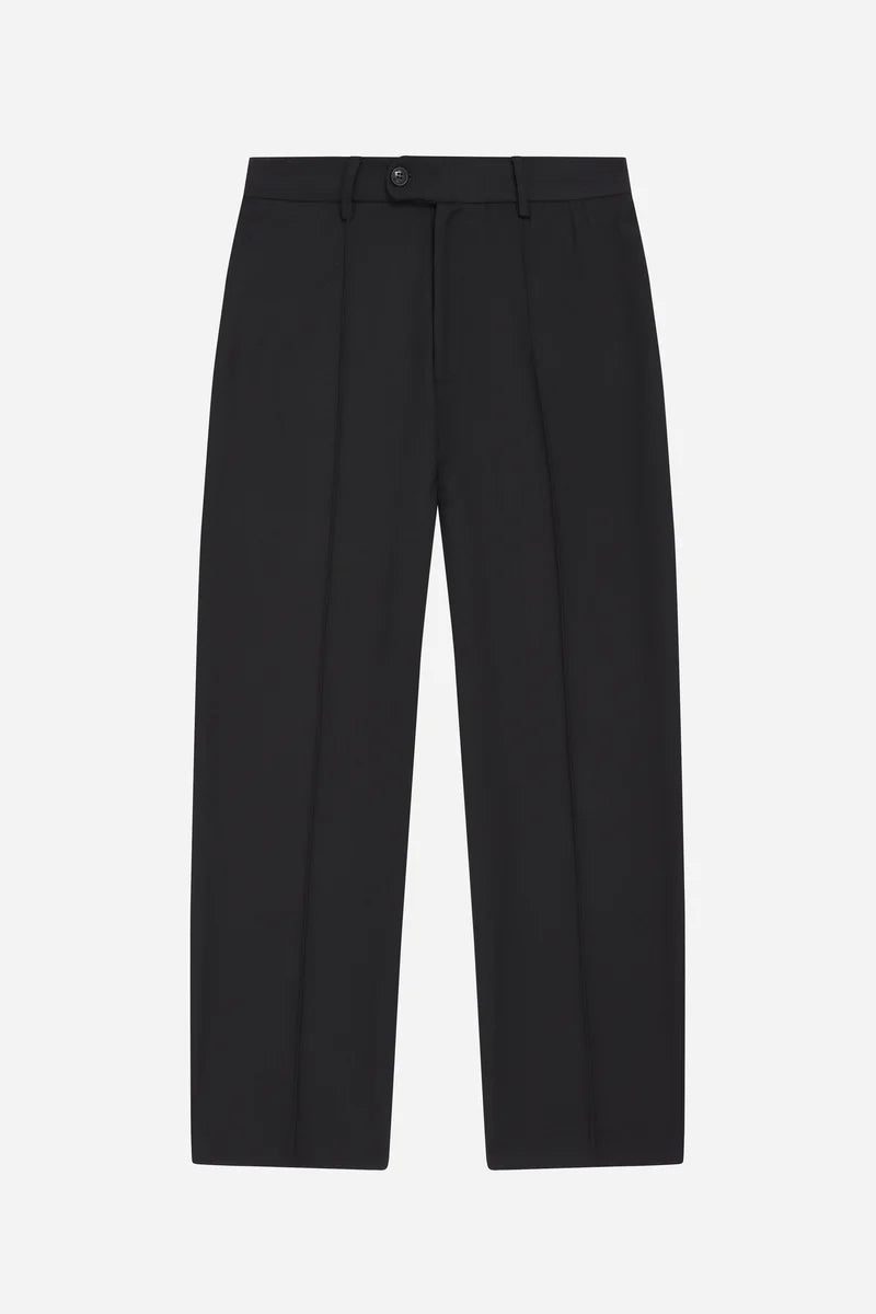 Everyday pleated trousers - black
