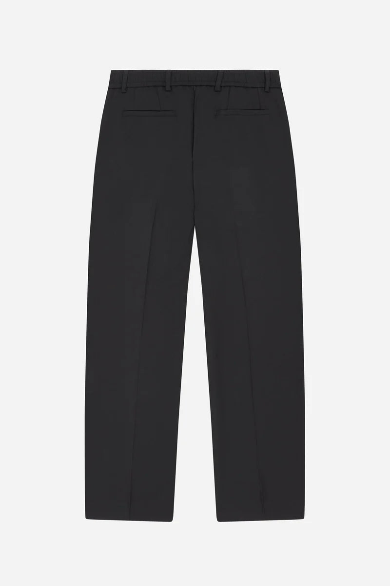Everyday pleated trousers - black