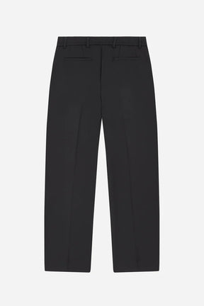 Everyday pleated trousers - black