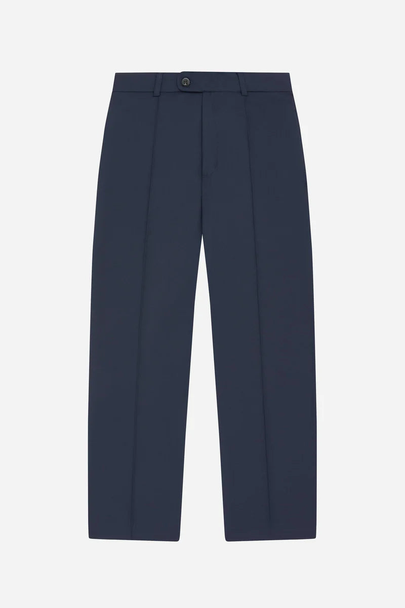 Everyday pleated trousers - navy