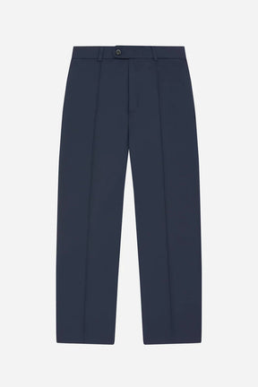 Everyday pleated trousers - navy