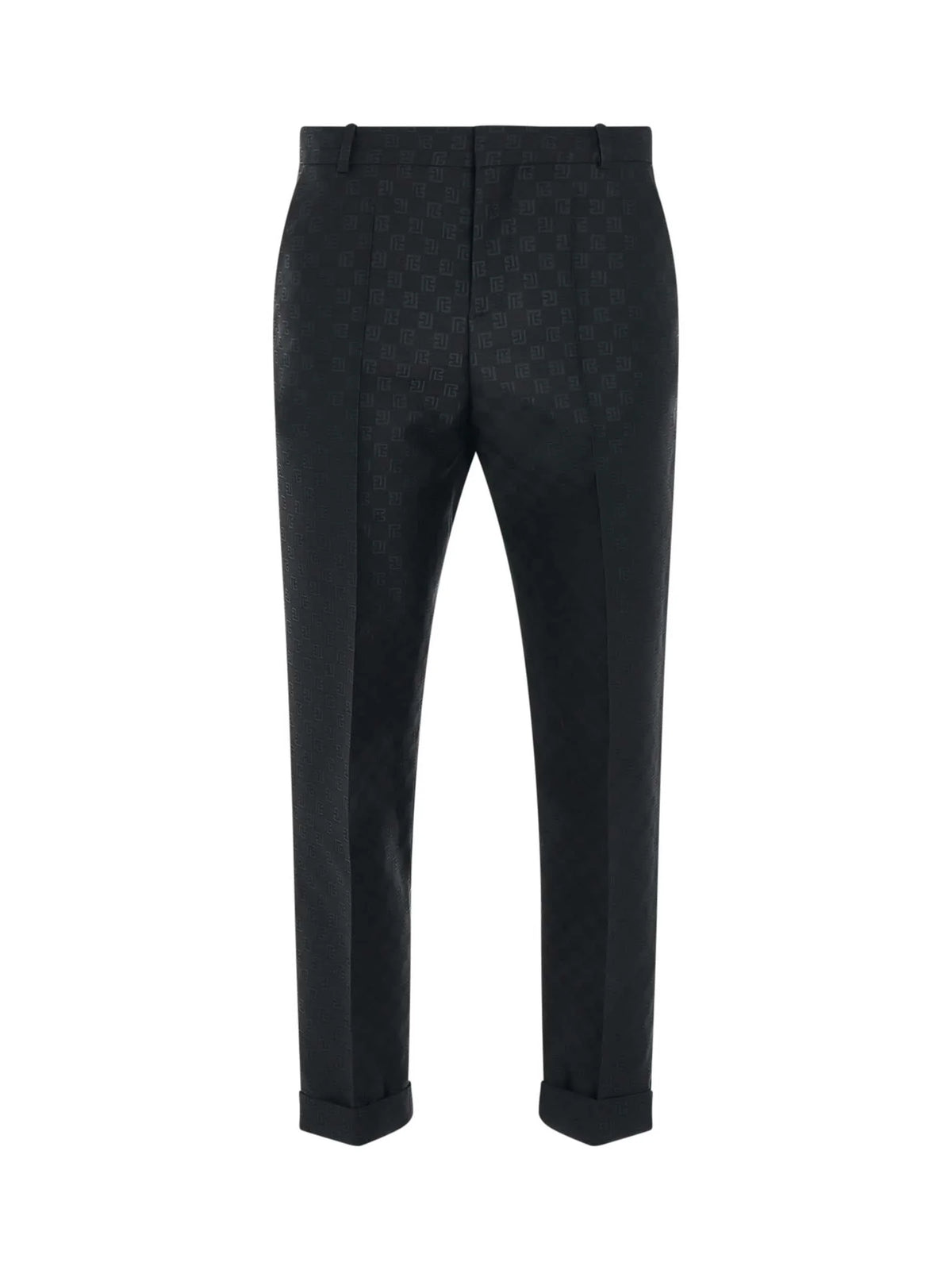Monogram Jacquard Pants in Black