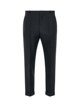 Monogram Jacquard Pants in Black