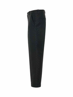 Monogram Jacquard Pants in Black