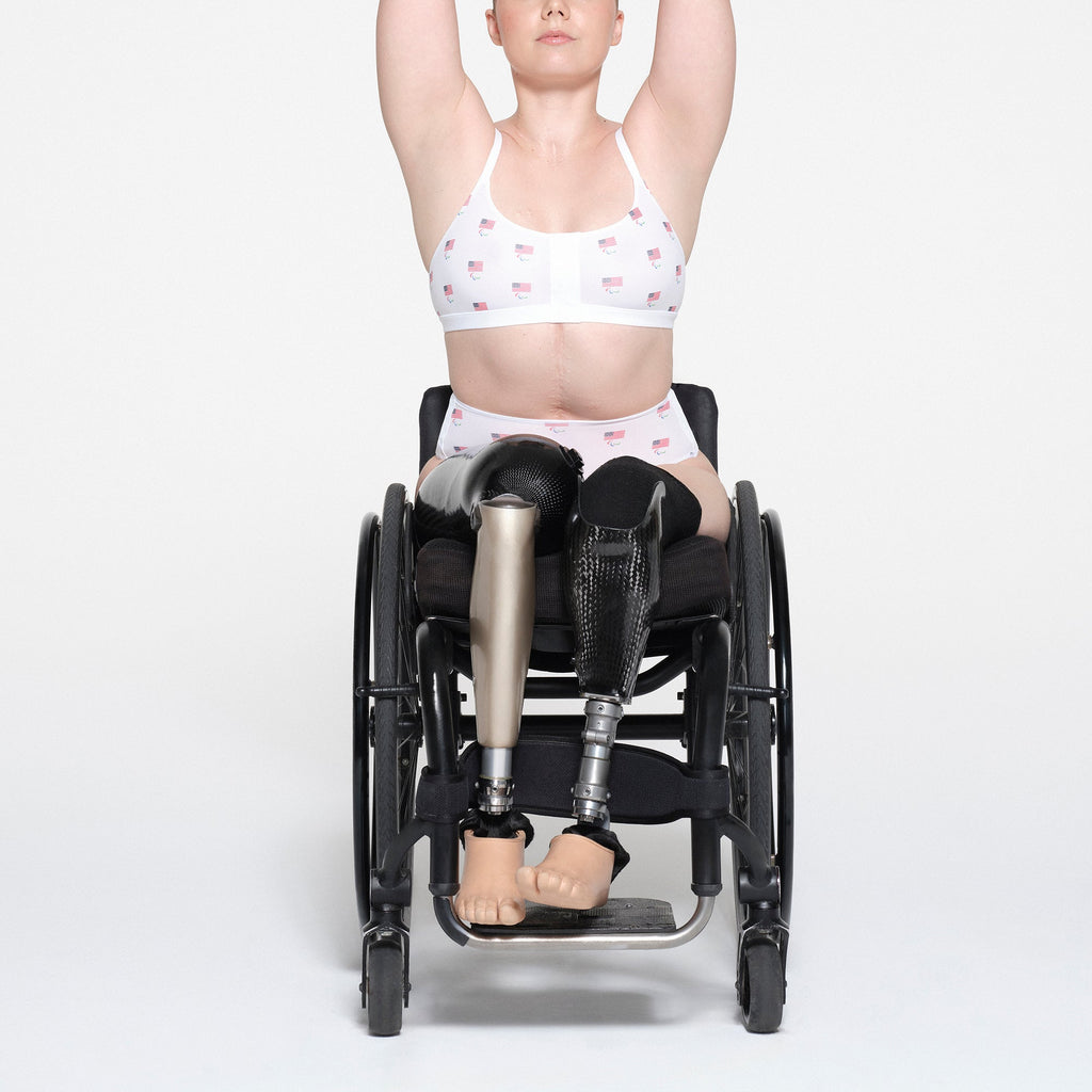 SKIMS FOR TEAM USA FITS EVERYBODY ADAPTIVE PARALYMPIC BOY SHORT | WHITE