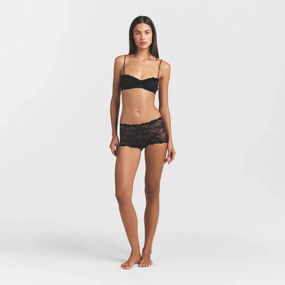 Stretch Lace Ruffle Unlined Bra