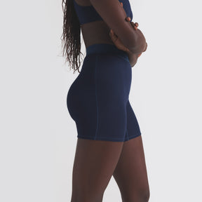 COTTON RIB BOXER | NAVY