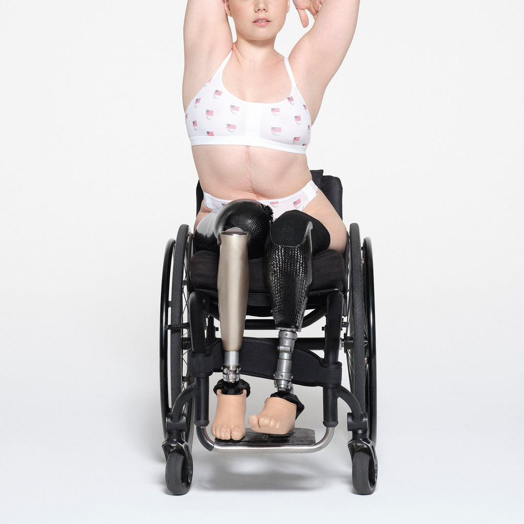 SKIMS FOR TEAM USA FITS EVERYBODY ADAPTIVE PARALYMPIC THONG | WHITE