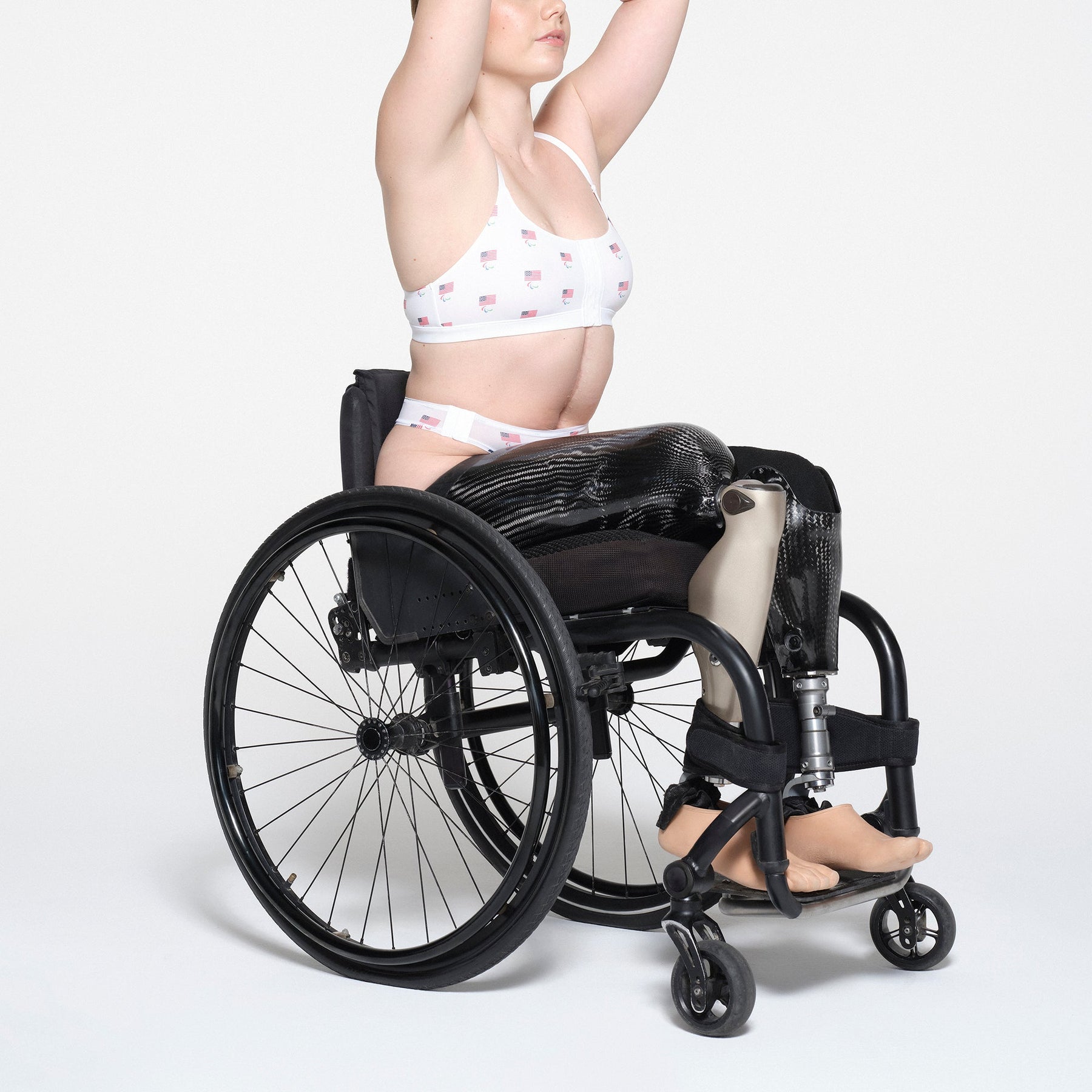 SKIMS FOR TEAM USA FITS EVERYBODY ADAPTIVE PARALYMPIC THONG | WHITE