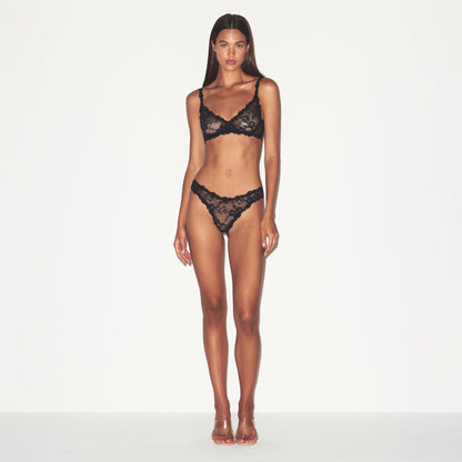 Stretch Lace Dipped Thong