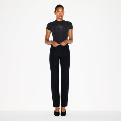 The Essential Collection High-waisted Pintuck Straight Leg Pant
