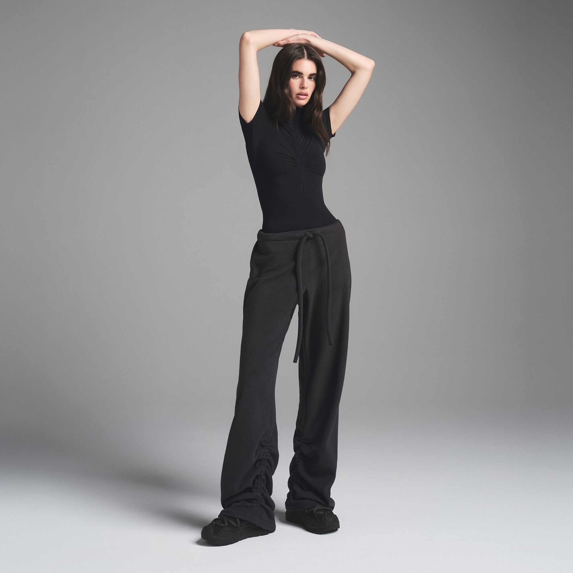 FLEECE LOUNGE OVERSIZED PANT | STORM