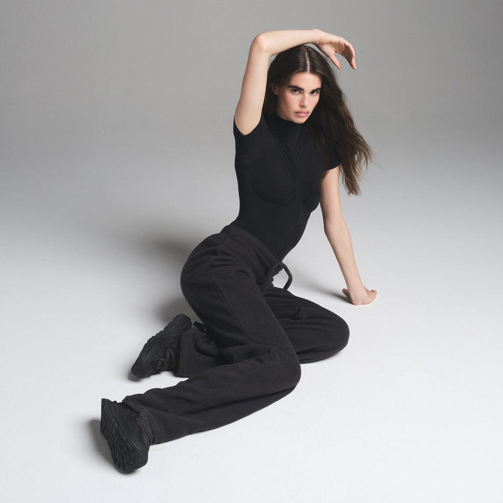 FLEECE LOUNGE OVERSIZED PANT | STORM