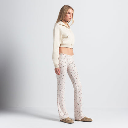 Cotton Jersey Foldover Pant