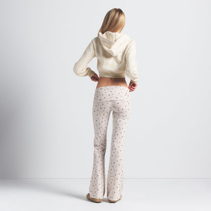 Cotton Jersey Foldover Pant