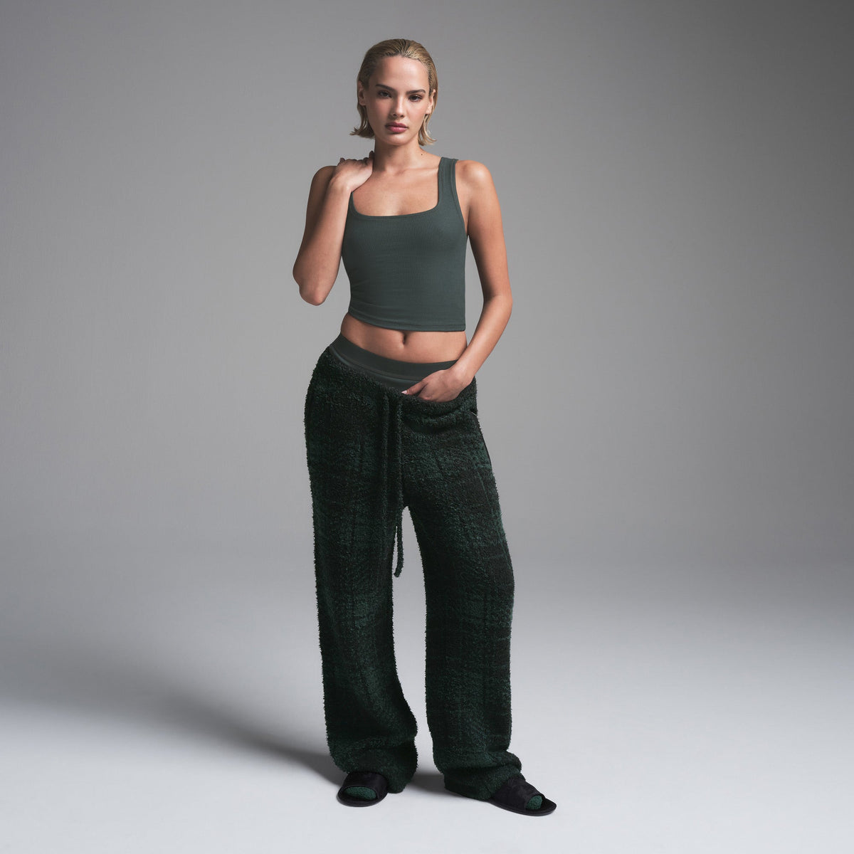 COZY KNIT UNISEX PANT | CYPRESS PLAID