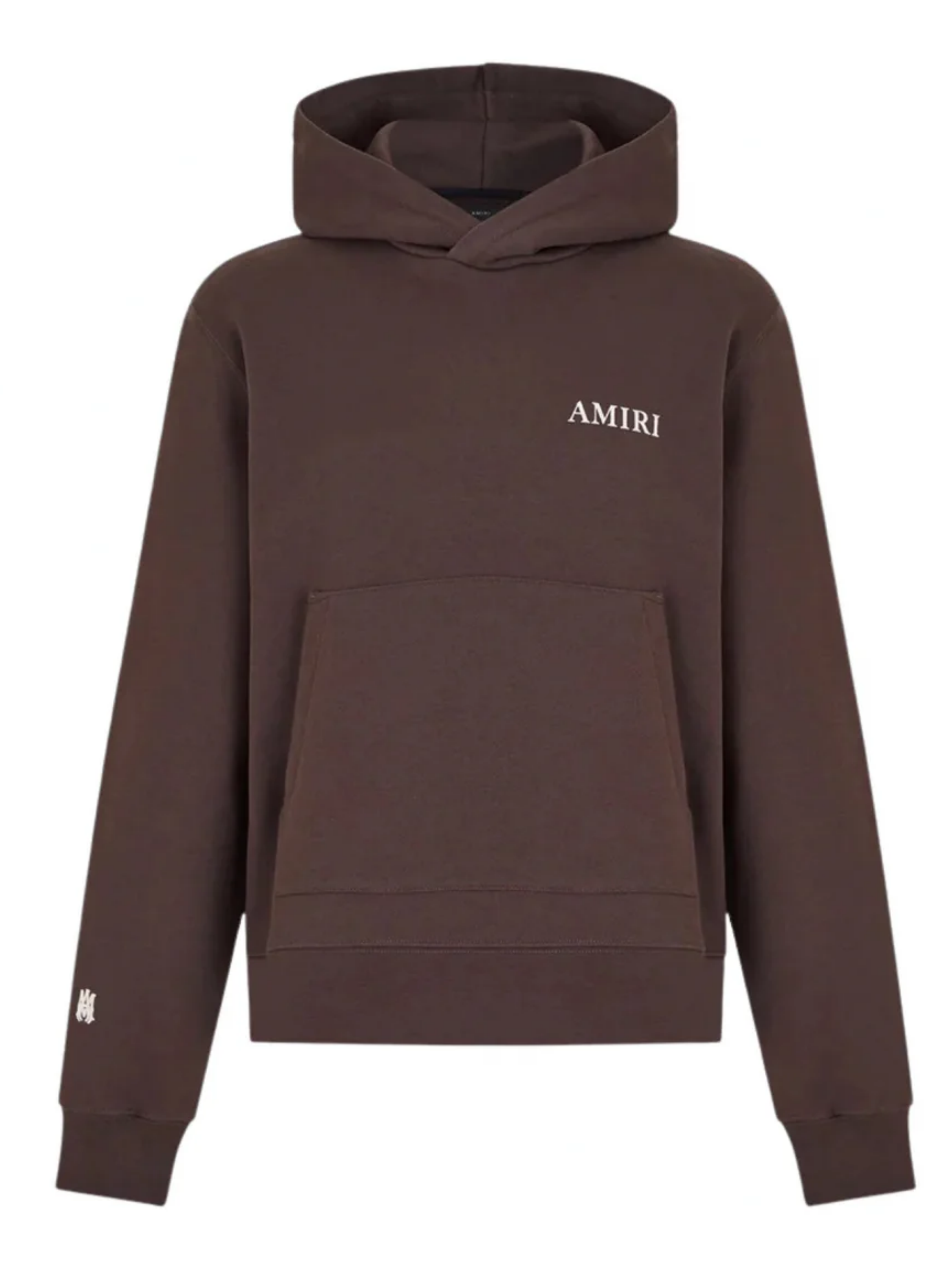 AMIRI PUFF LOGO HOODIE BROWN