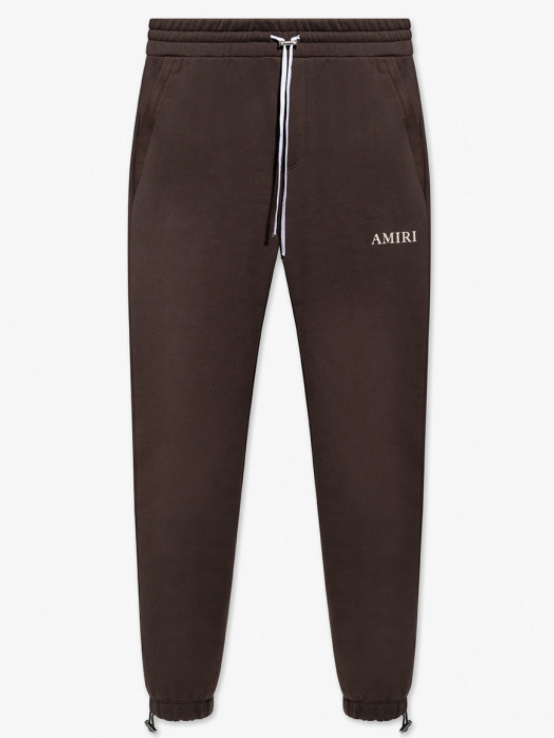 AMIRI PUFF LOGO SWEATPANTS BROWN