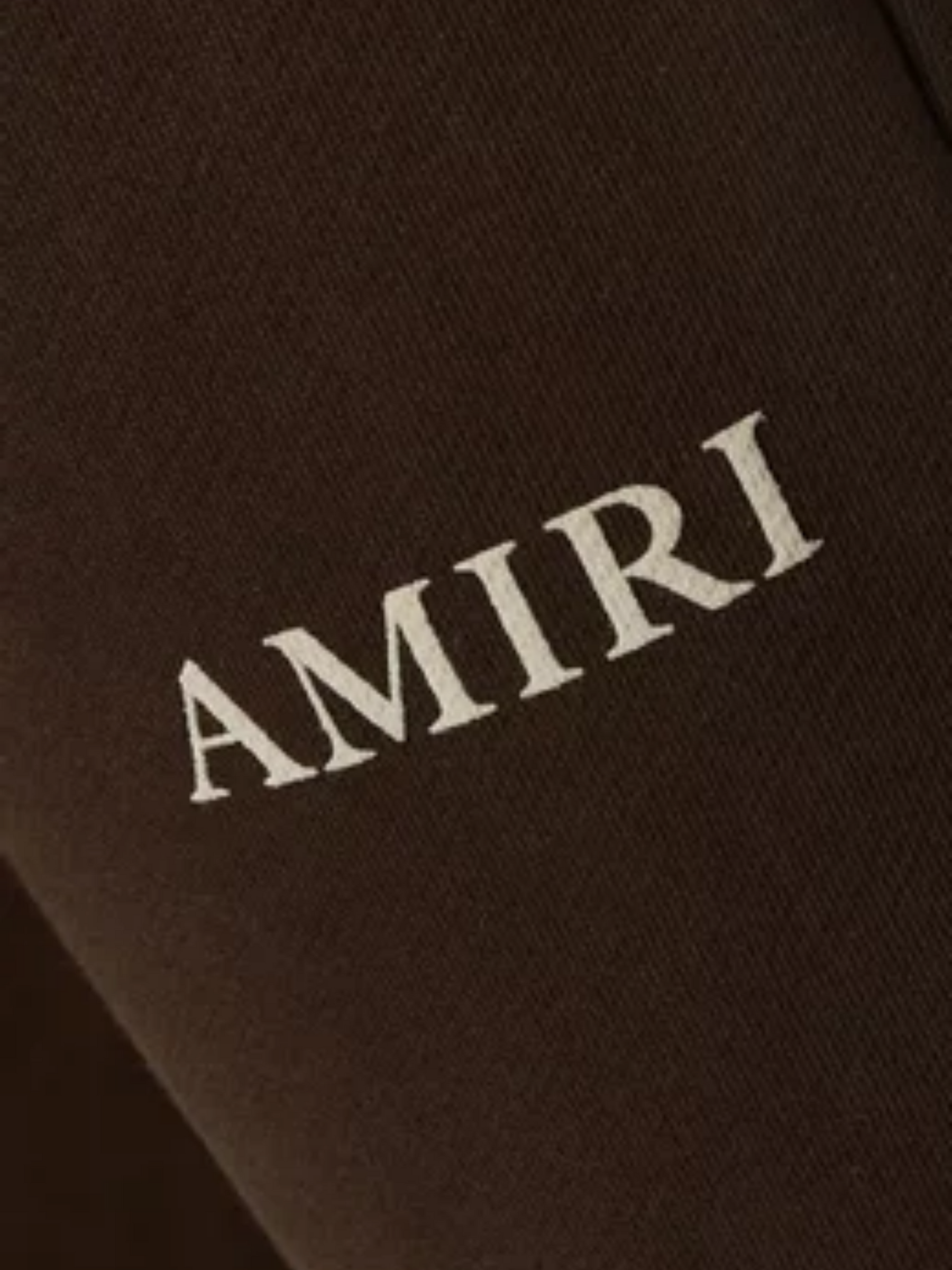 AMIRI PUFF LOGO SWEATPANTS BROWN