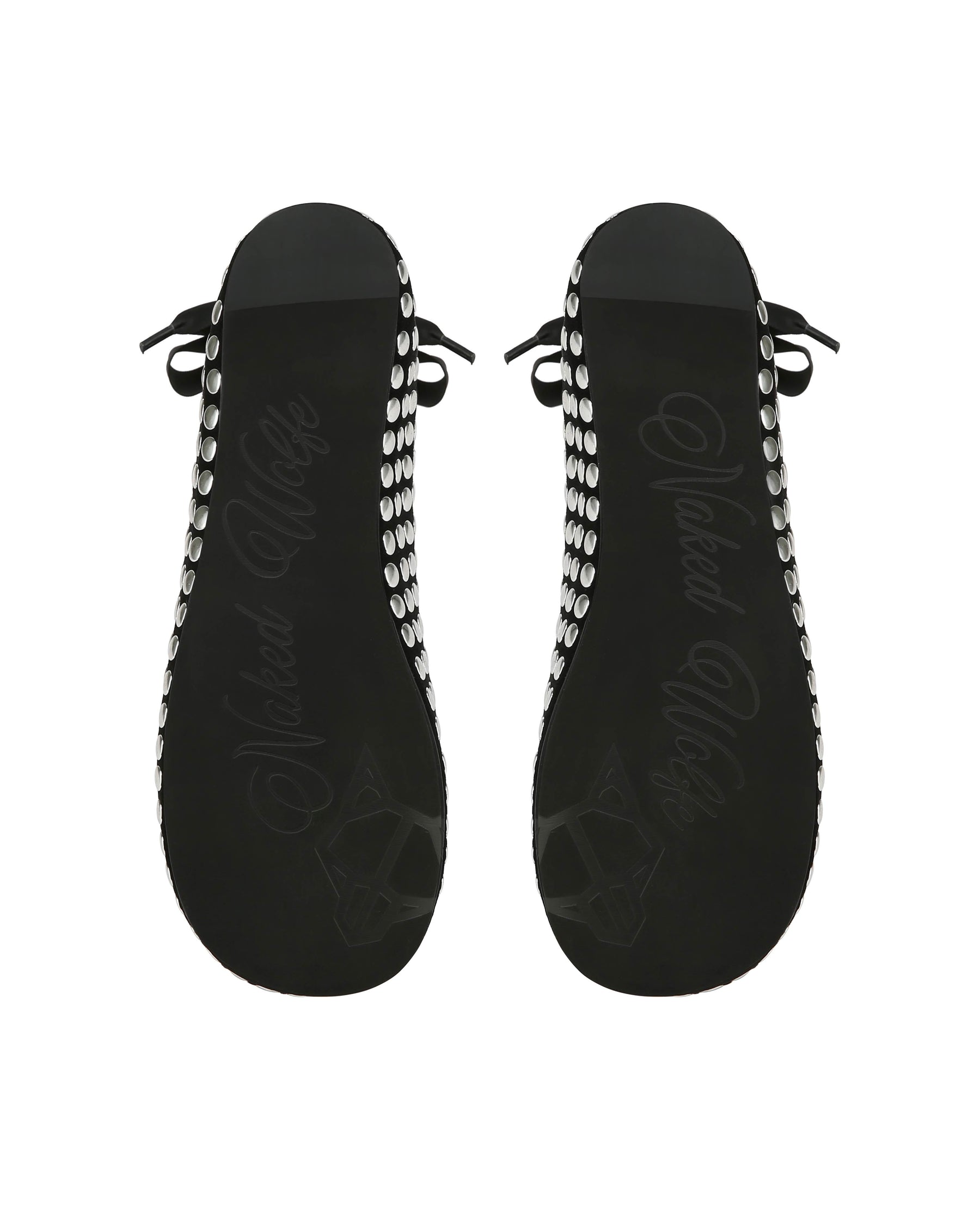 Purr Black Studded Suede