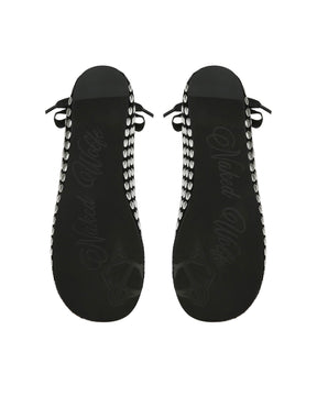 Purr Black Studded Suede