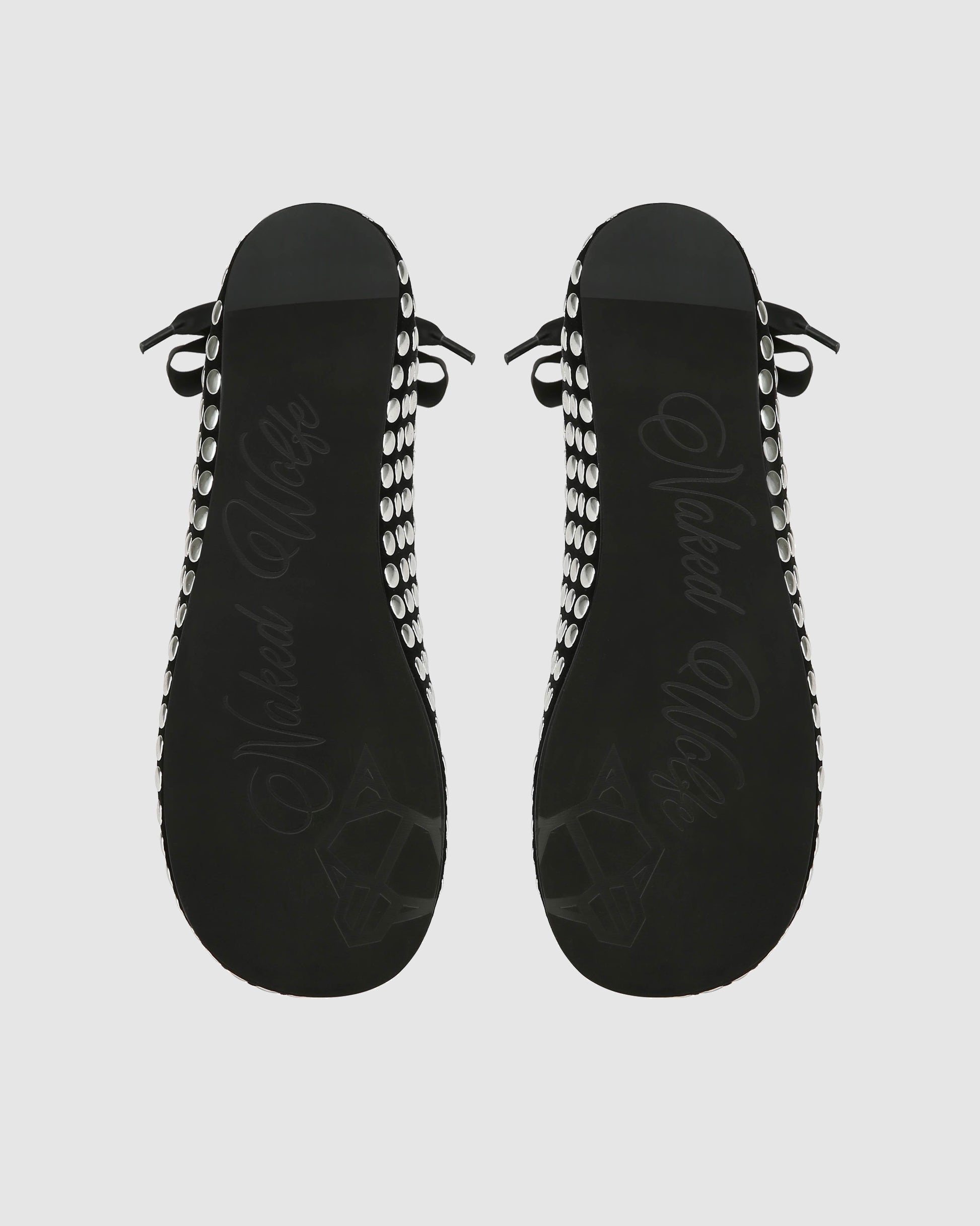 Purr Black Studded Suede