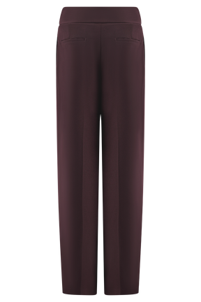 Penelope Pleated High Waisted Pants - Chocolate