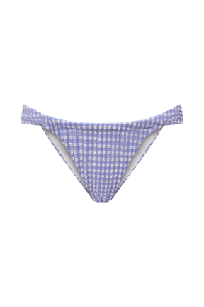 Persephone Gingham Bikini Bottoms - Lilac