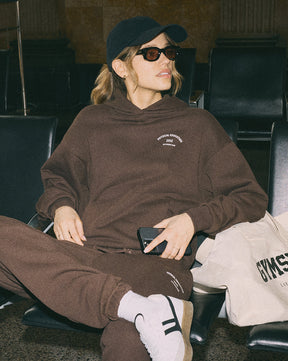 Gymshark Phys Ed Graphic Hoodie - Archive Brown
