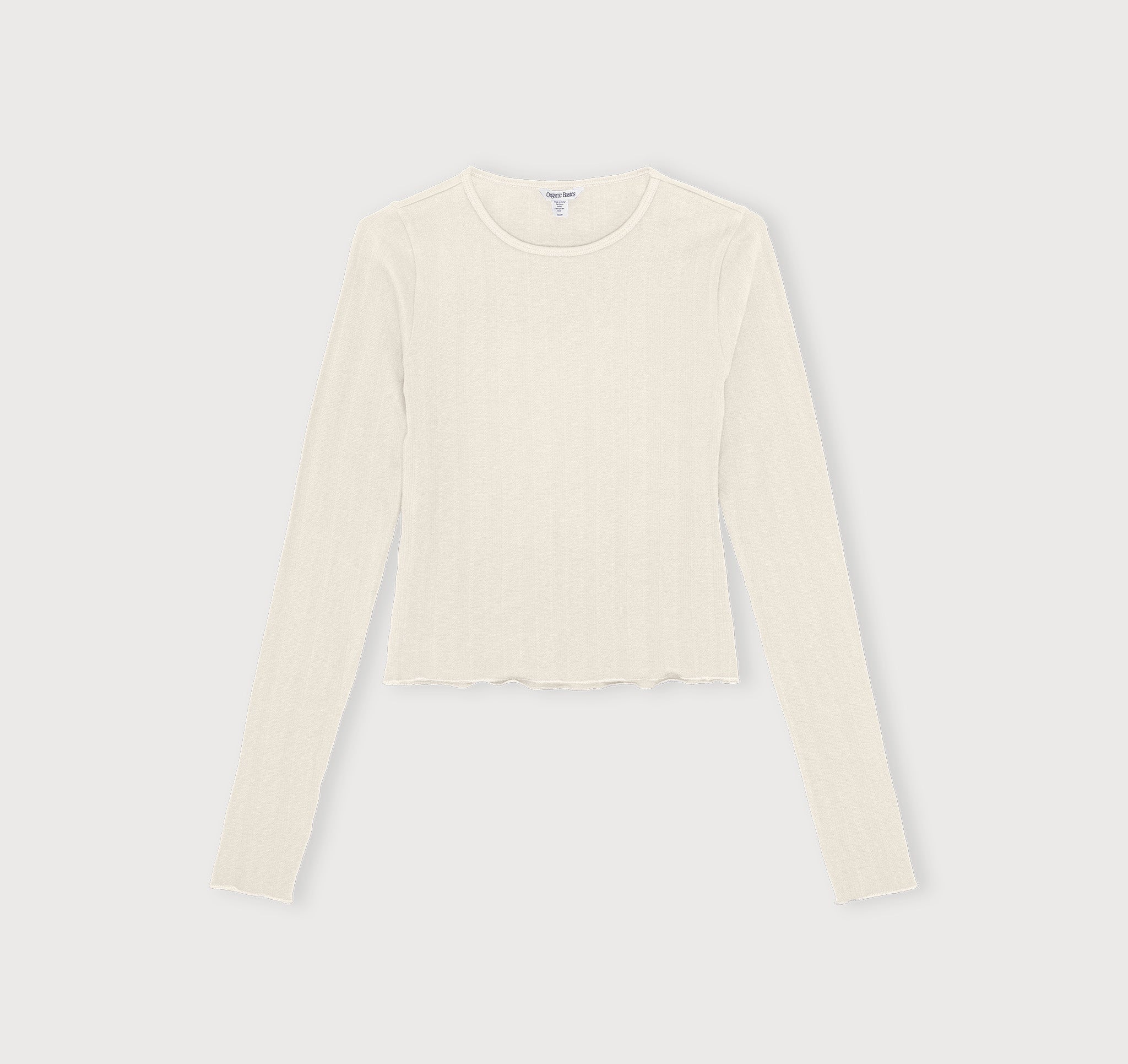 Pointelle Long Sleeve Tee