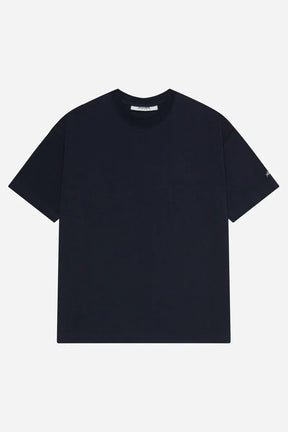 Chainstitch t-shirt - navy/ecru