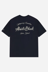 Chainstitch t-shirt - navy/ecru