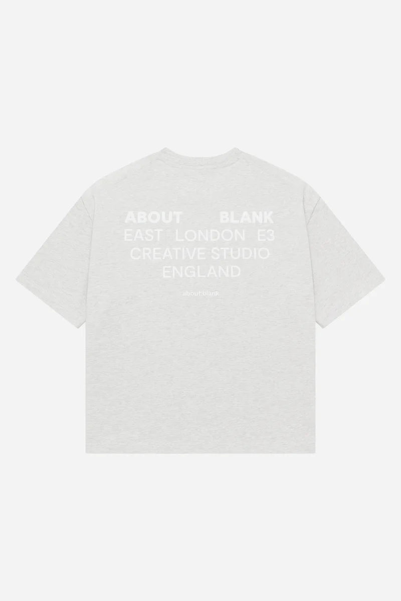 Creative studio t-shirt - grey marl/white