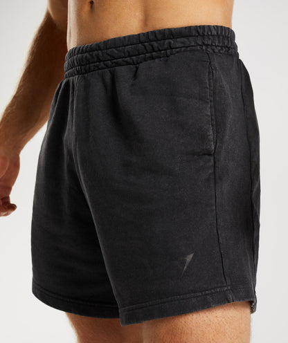 Gymshark Power Washed 5" Shorts - Black