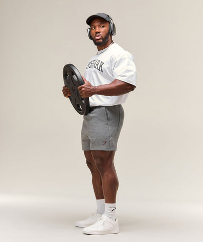 Gymshark Power 5" Shorts - Charcoal Core Marl