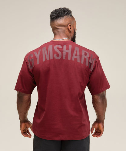 Gymshark Power T-Shirt - Sets Red
