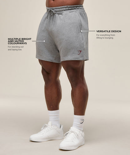 Gymshark Power 5" Shorts - Charcoal Core Marl
