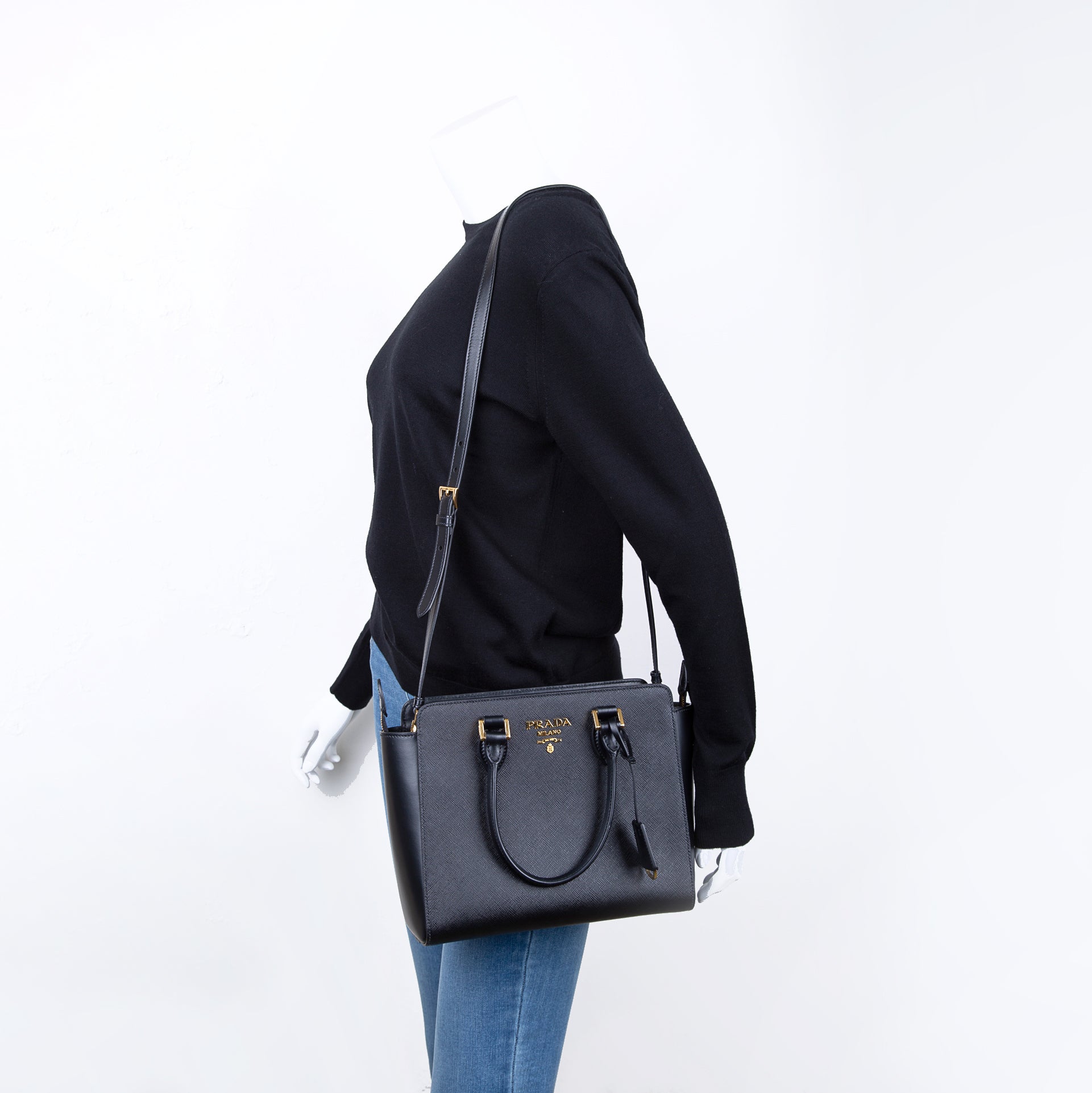Saffiano Soft Calf Leather Tote