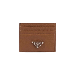 Prada Logo leather card holder