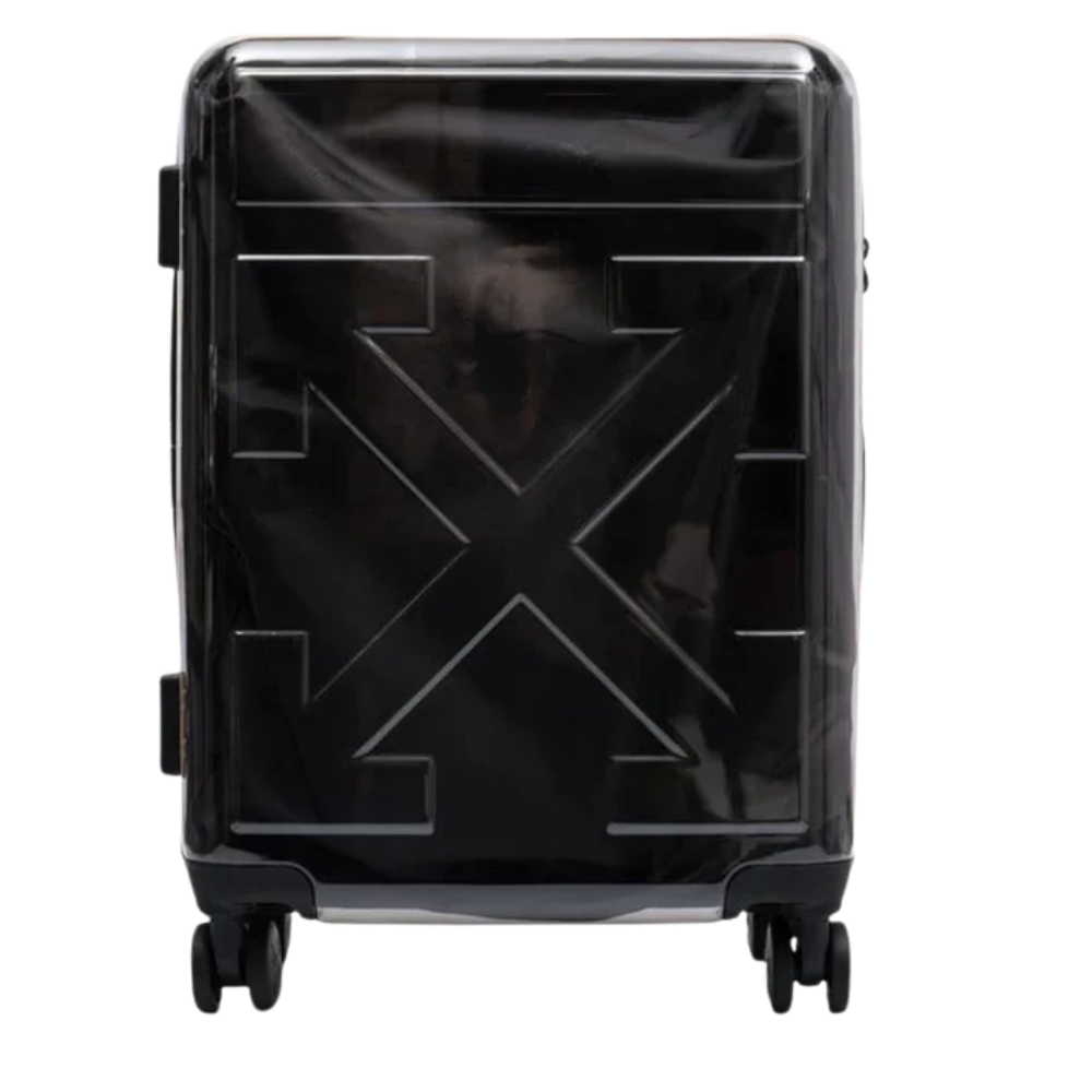 OFF WHITE Unisex Black Arrow Motif Trolley Case