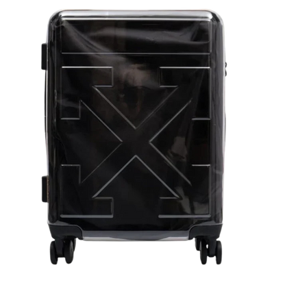 OFF WHITE Unisex Black Arrow Motif Trolley Case